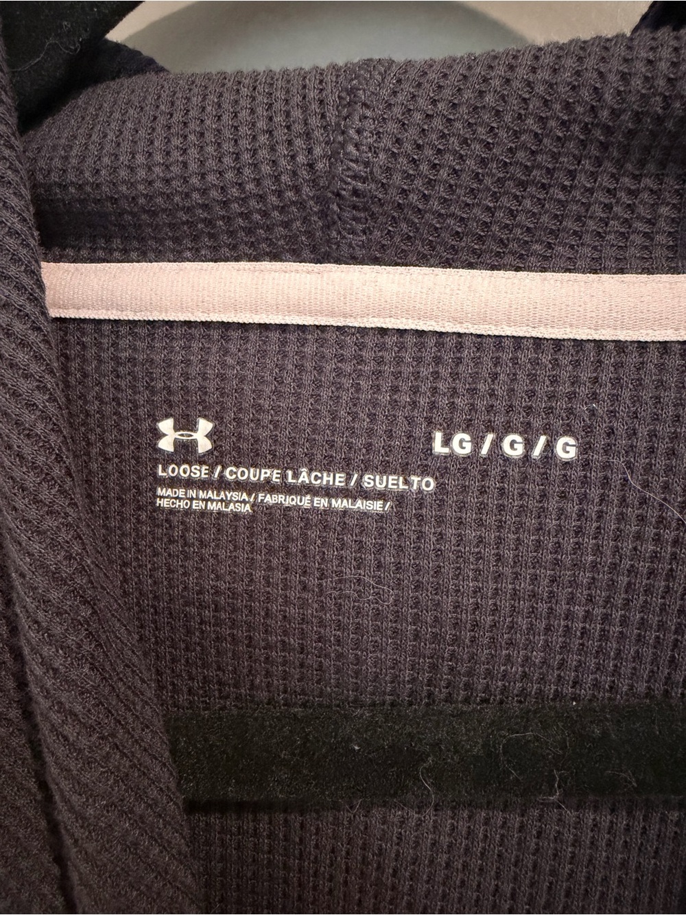 Women’s Under Armour Waffle-Knit Hoodie Pullover - Picture 3 of 4